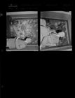 Saturday Feature - Man in Front of Japanese Picture (2 Negatives) (July 7, 1962) [Sleeve 12, Folder a, Box 28]